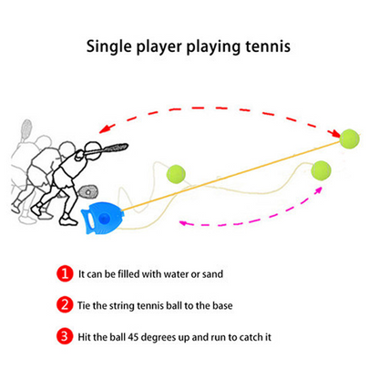 ⏰🔥LIMITED TIME 50% OFF! 🎾 Portable Solo Tennis Trainer Rebounder – Improve Your Game Anywhere, Anytime 💪✨