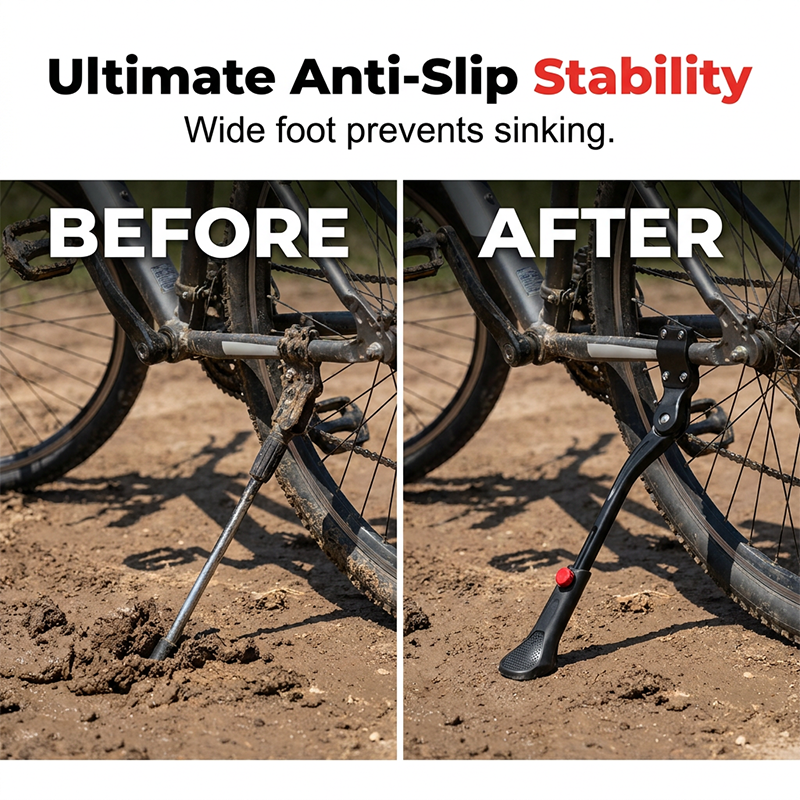 🚲 LIMITED-TIME 50% OFF! ✨ Adjustable Bicycle Kickstand – Aluminum, Universal, Frame-Safe 🔩