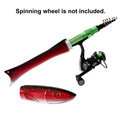 🔥2026 Hot Sale 50% OFF✨Fish-Shaped Telescopic Fishing Rod & Reel Combo