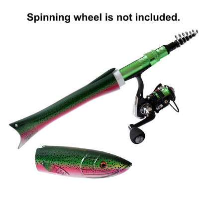 🔥2026 Hot Sale 50% OFF✨Fish-Shaped Telescopic Fishing Rod & Reel Combo
