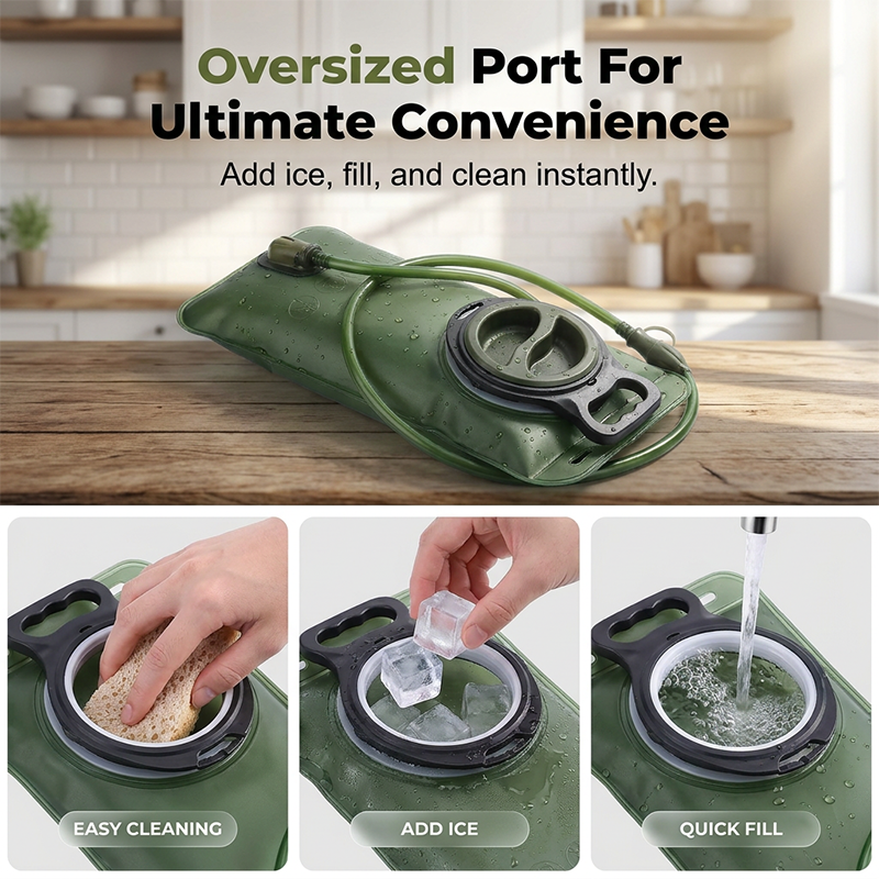 🔥50% Surprise Discount！🏕️Hydrate anytime, anywhere！💦2L Hydration Bladder with Quick-Release Tube