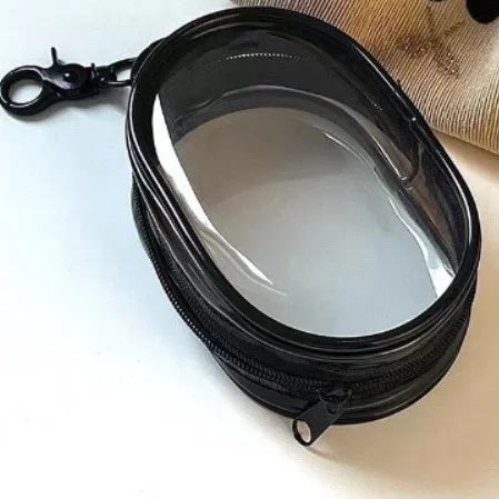 Transparent Storage Bags Keychain Data Line Coin Toys Organizer Case Thicken Clear Wallet Keyring Car Key Holder Jewelry Gifts
